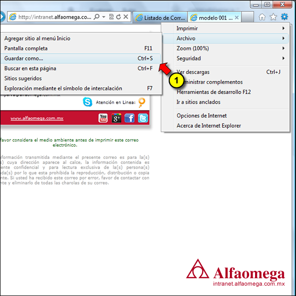 guardar firma ie 001